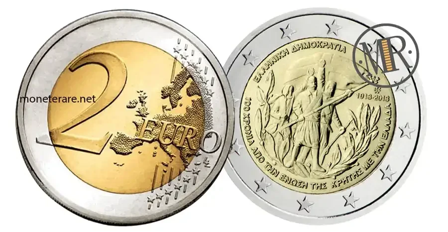 2 euro greece 2013 union of crete with greece