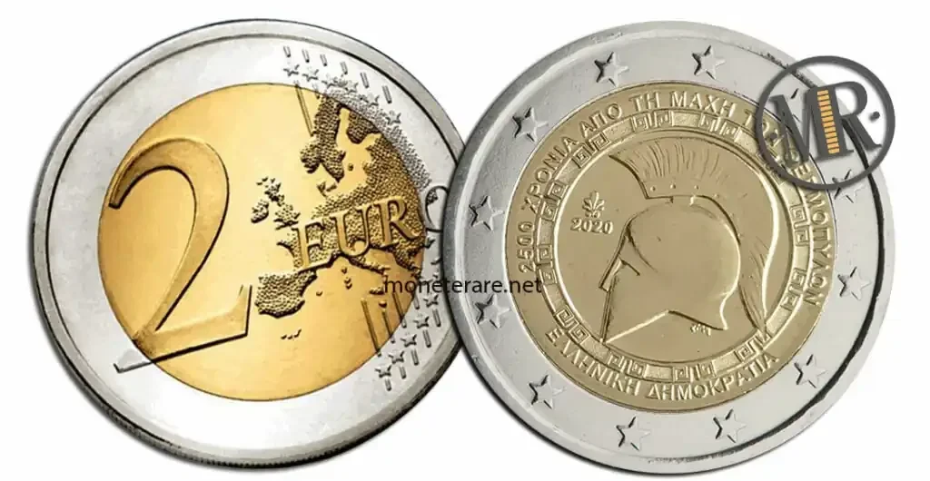 2 euro greece 2020 battle thermopylae