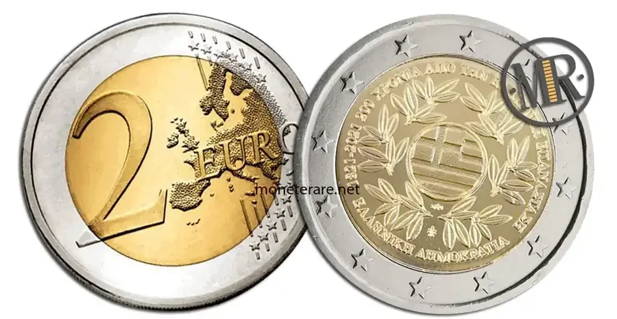 2 euro greece 2021 greek revolution