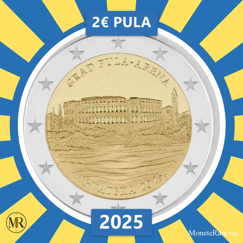 Croatia 2€ Pula 2025 (coin photo)