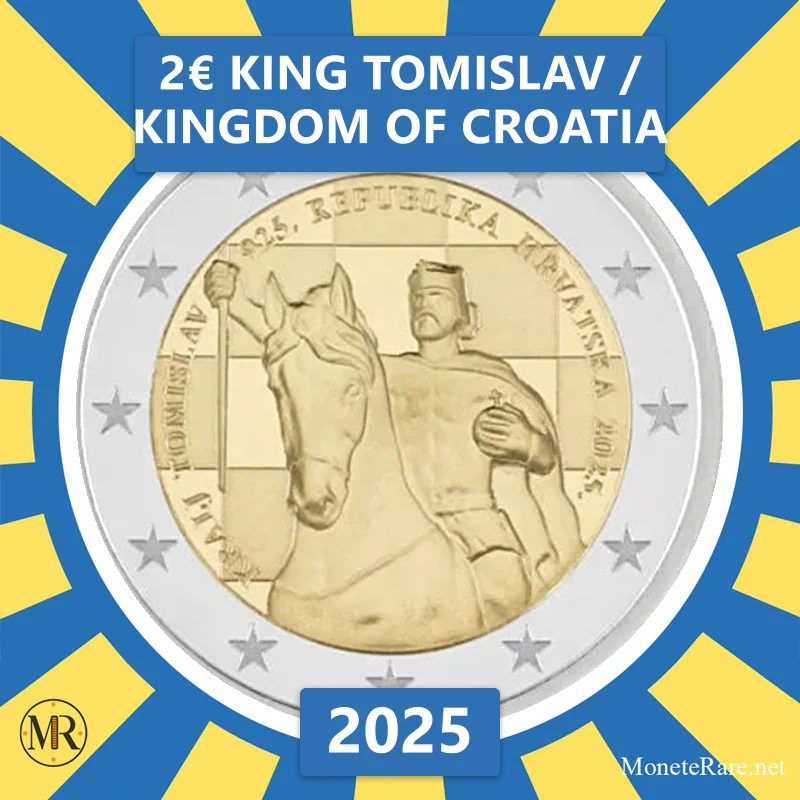 Croatia 2€ King Tomislav / Kingdom of Croatia 2025 (coin photo)
