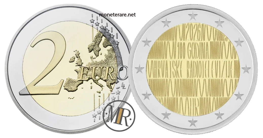Croatia €2 commemorative 2026 – Croatian radio and television