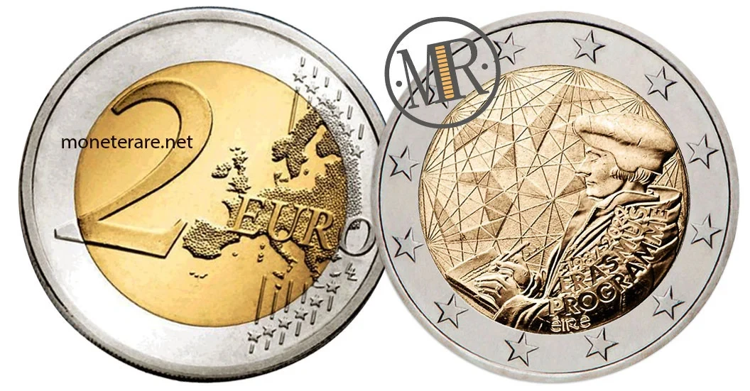 2 Euro Commemorative Ireland 2022 Erasmus Programme