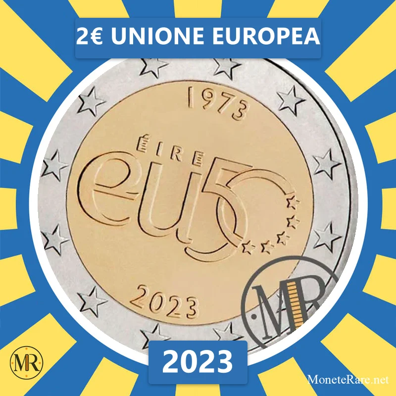 Ireland 2€ European Union 2023 (coin photo)
