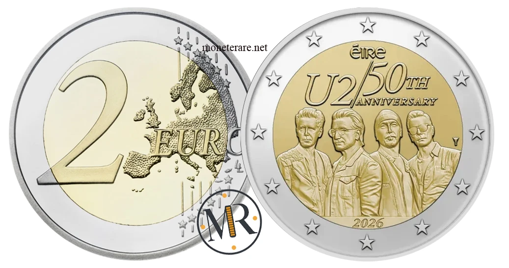 Ireland €2 commemorative 2026 – U2 50th anniversary