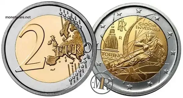 2 Euro Commemorative Italy 2006 XX Winter Olympic Games in Turin