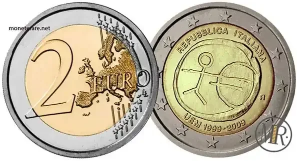 2 Euro Commemorative Italy 2009 Tenth anniversary of the