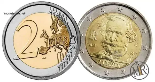 2 Euro Commemorative Italy 2013 Giuseppe Verdi
