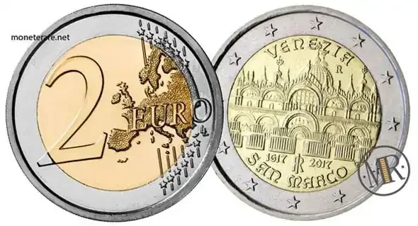 2 Euro Commemorative Italian 2017 Basilica di San Marco in Venice