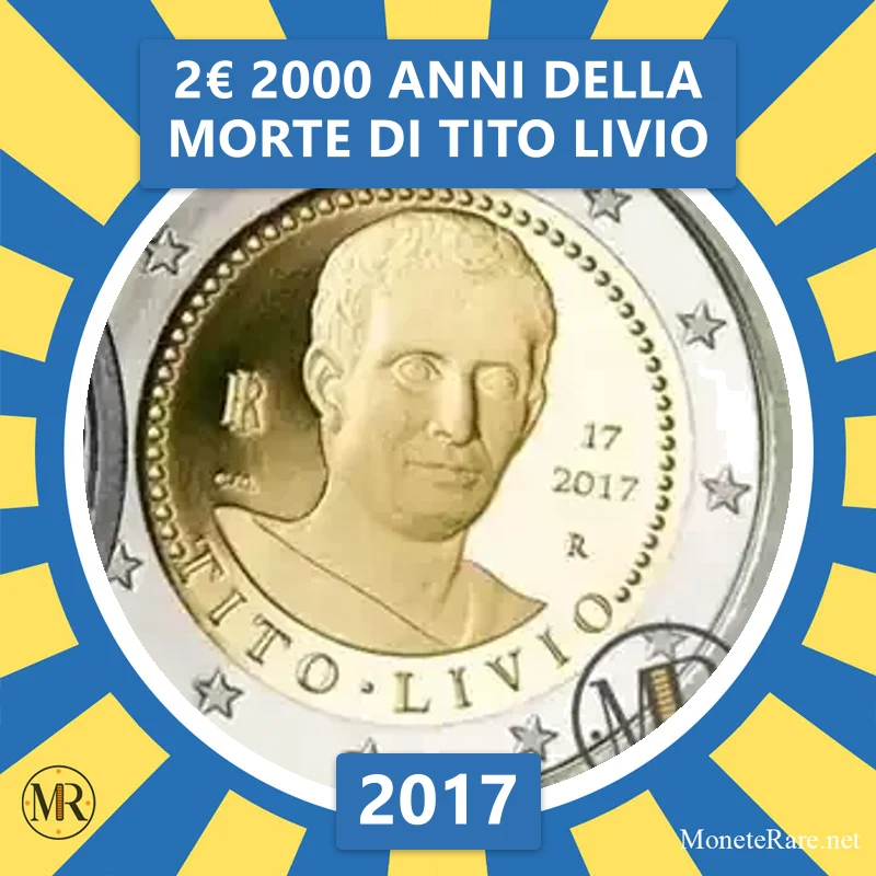 Italy 2€ 2000 Years since the death of Titus Livius 2017 (coin photo)