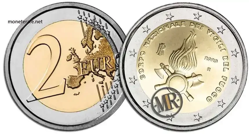 2 Euro Commemorative Italy 2020 Firefighters