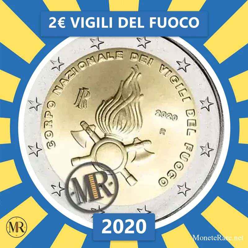 Italy 2€ Firefighters 2020 (coin photo)