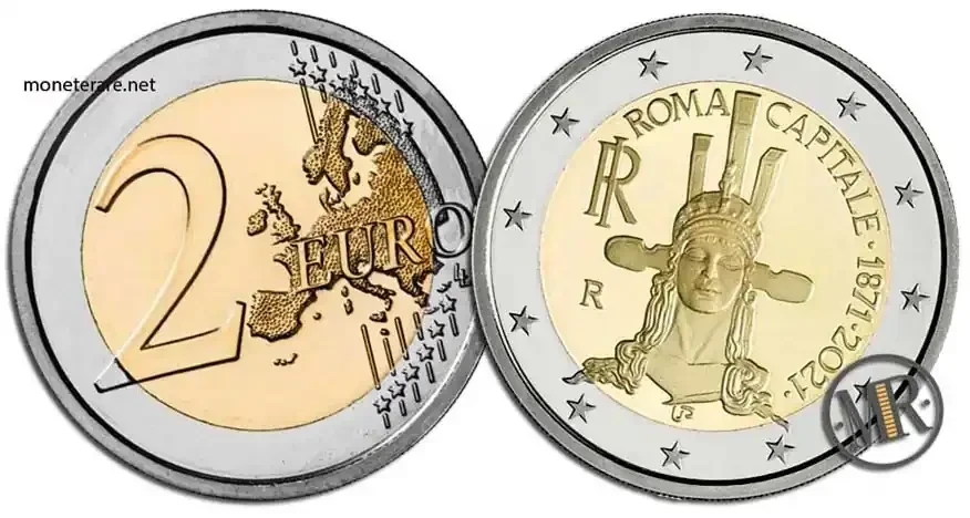 2 Euro Commemorative Italy 2021 Rome Capital
