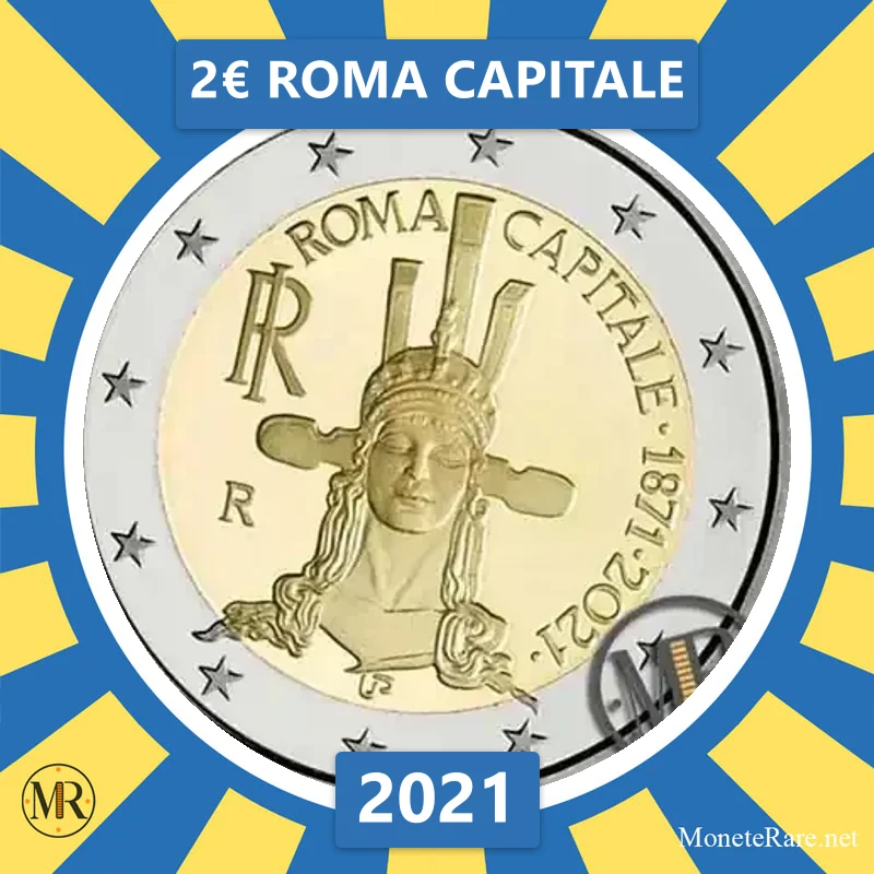 Italy 2€ Roma Capitale 2021 (coin photo)
