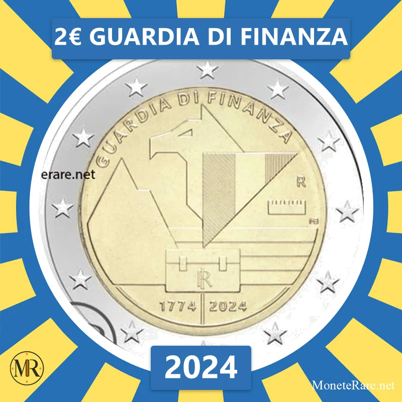 Italy 2€ Finance Guard 2024 (coin photo)