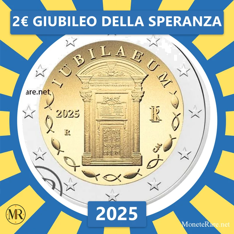 Italy 2€ Jubilee of Hope 2025 (coin photo)