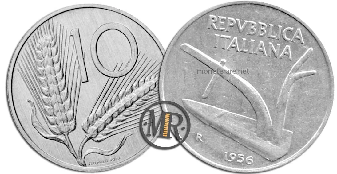 Value, Description, and Rarity of the 10 Lire 1956 Spiga Coin Value, Description, and Rarity of the 10 Lire 1956 Coin
