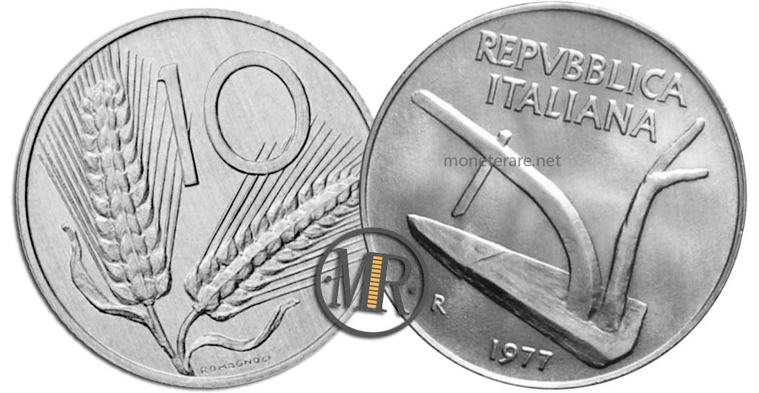 1977 10 Lira Coin Value, Description, and Rarity