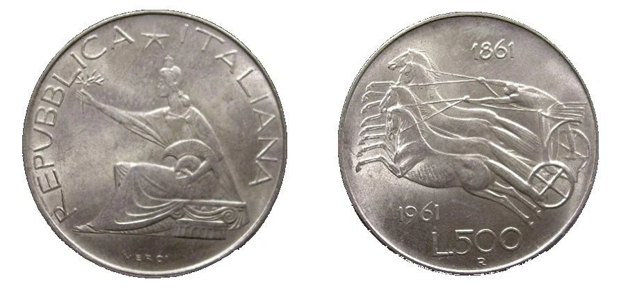 500 Lire 1961 Centenary
