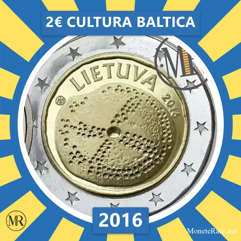 Lithuania 2€ Cultura Baltica 2016 (coin photo)