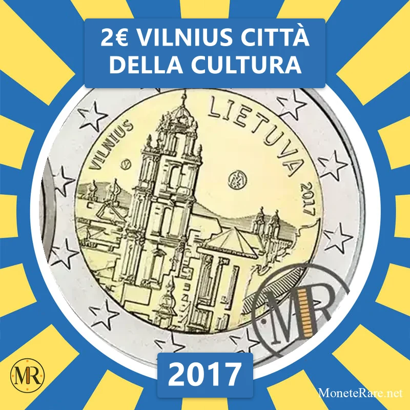 Lithuania 2€ Vilnius City of Culture 2017 (coin photo)