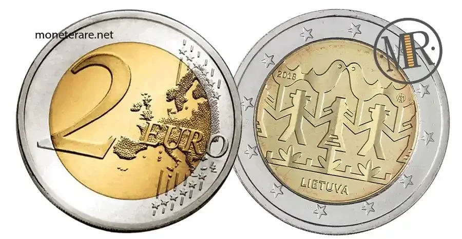 2 Euro Commemorative Lithuania 2018 Dance Festival