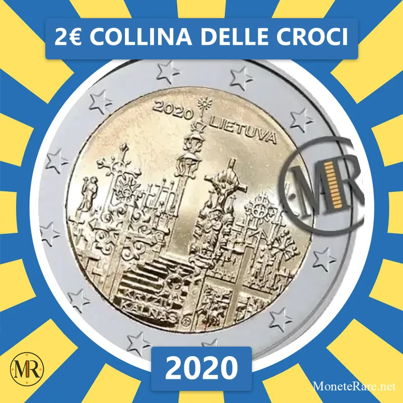 Lithuania 2€ Hill of Crosses 2020 (coin photo)
