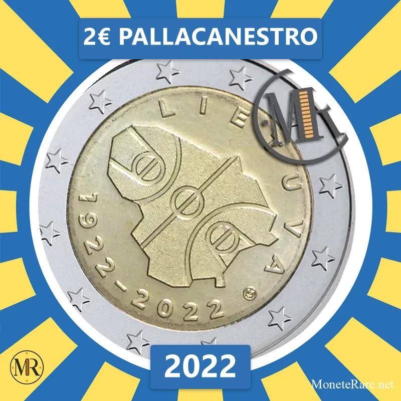 Lithuania 2€ Pallacanestro 2022 (coin photo)