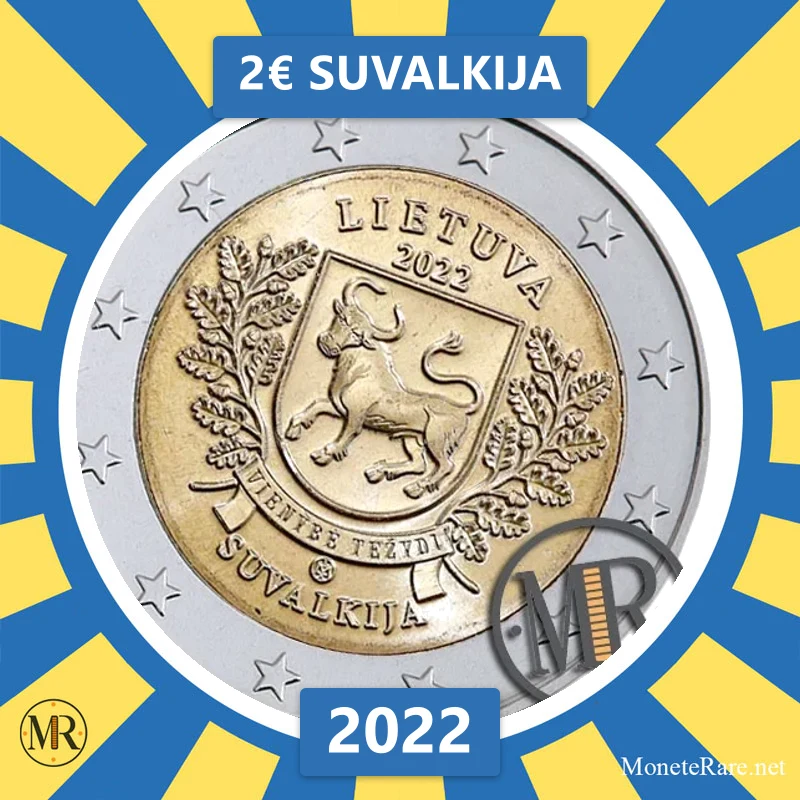 Lithuania 2€ Suvalkija 2022 (coin photo)