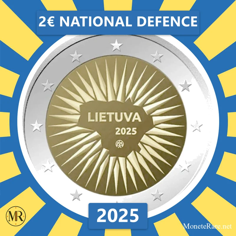 Lithuania 2€ National defence 2025 (coin photo)