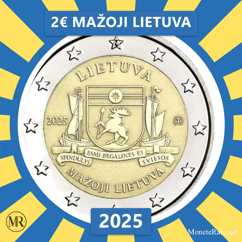 Lithuania 2€ Mažoji Lietuva 2025 (coin photo)