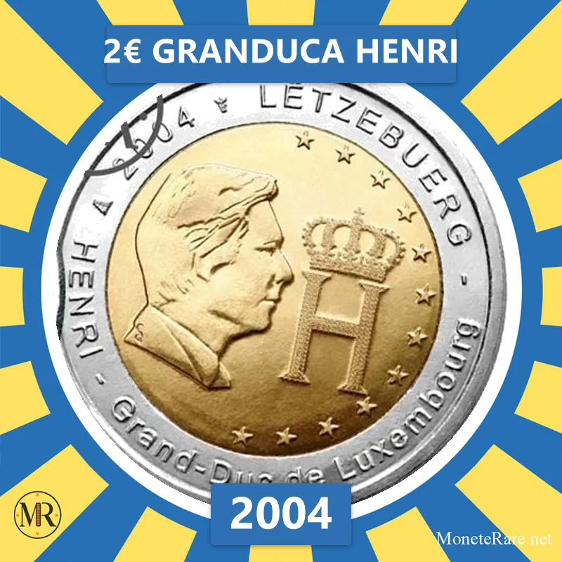 Luxembourg 2€ Granduca Henri 2004 (coin photo)