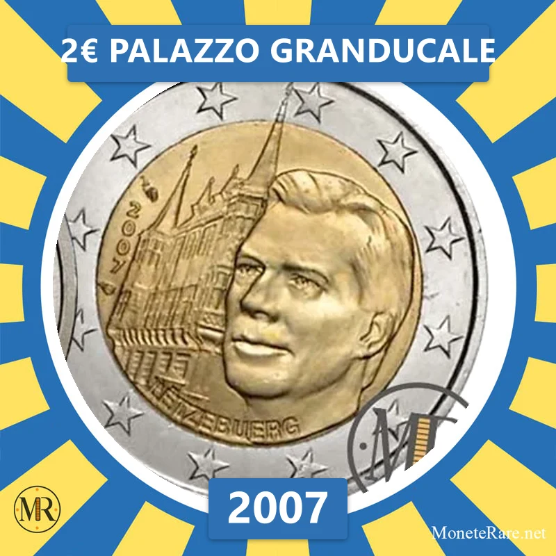 Luxembourg 2€ Palazzo Granducale 2007 (coin photo)