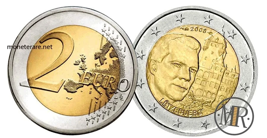 2 Euro Commemorative Luxembourg 2008 Château de Berg Castle