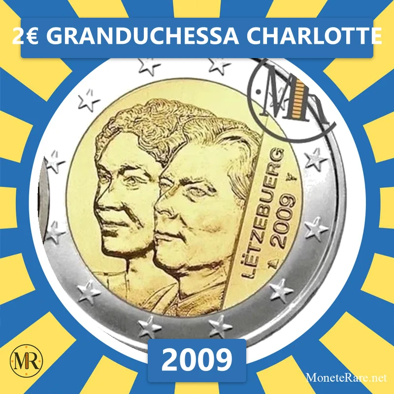 Luxembourg 2€ Granduchessa Charlotte 2009 (coin photo)