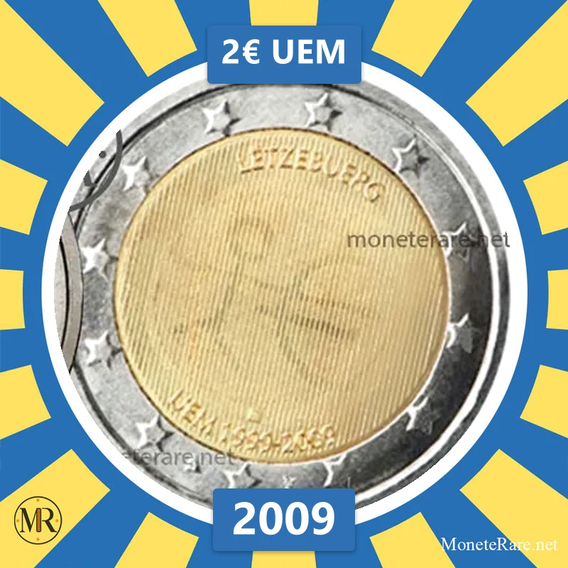 Luxembourg 2€ UEM 2009 (coin photo)