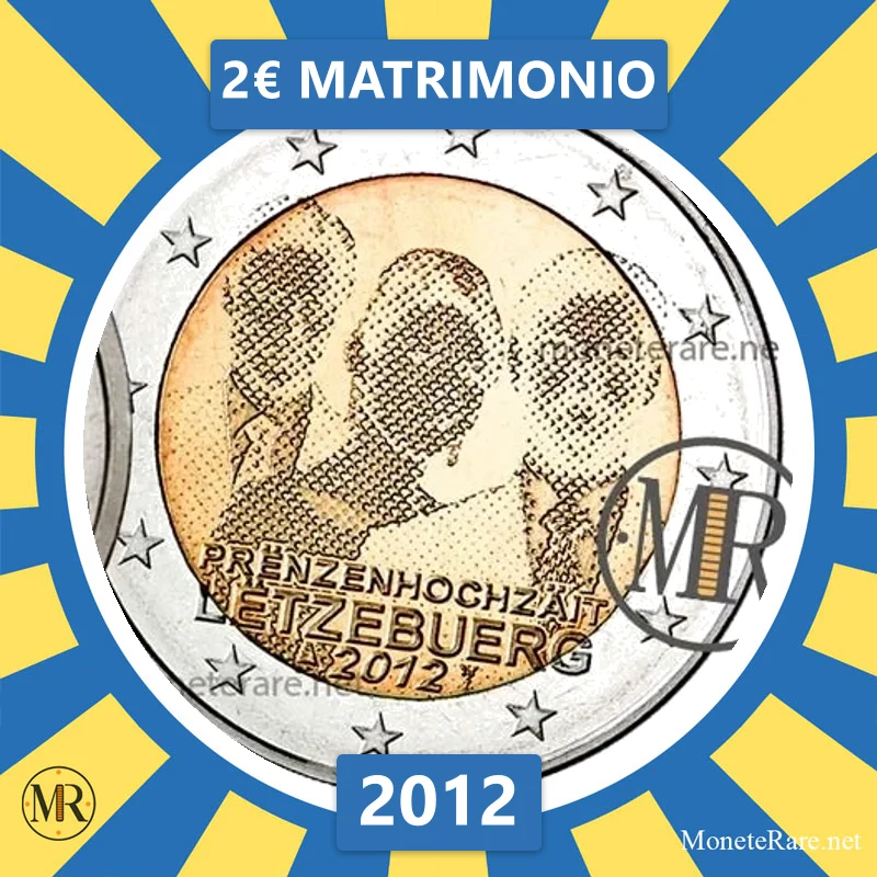 Luxembourg 2€ Matrimonio 2012 (coin photo)