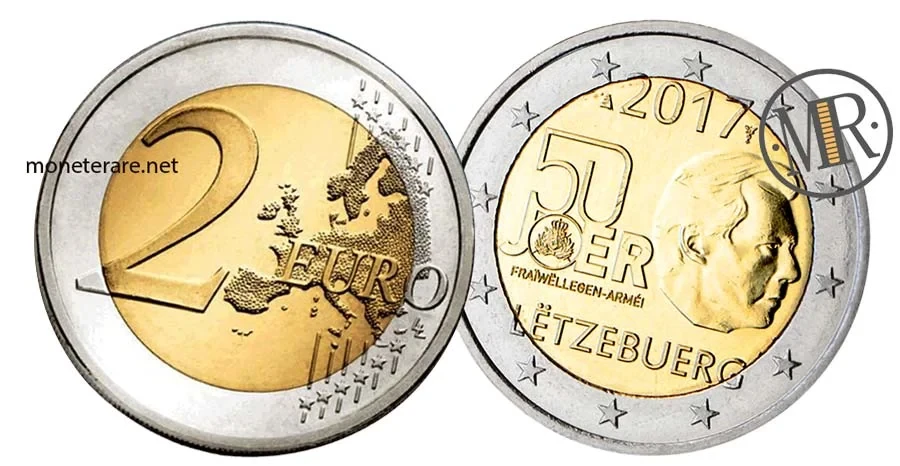 2 Euro Commemorative Luxembourg 2017 Voluntary Military Service (Luxembourg - Letzebuerg)