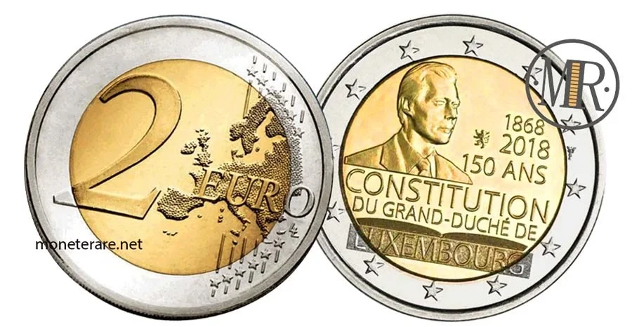 2 Euro Luxembourg 2018 Commemorative of the Constitution 150 years (Luxembourg - Letzebuerg)