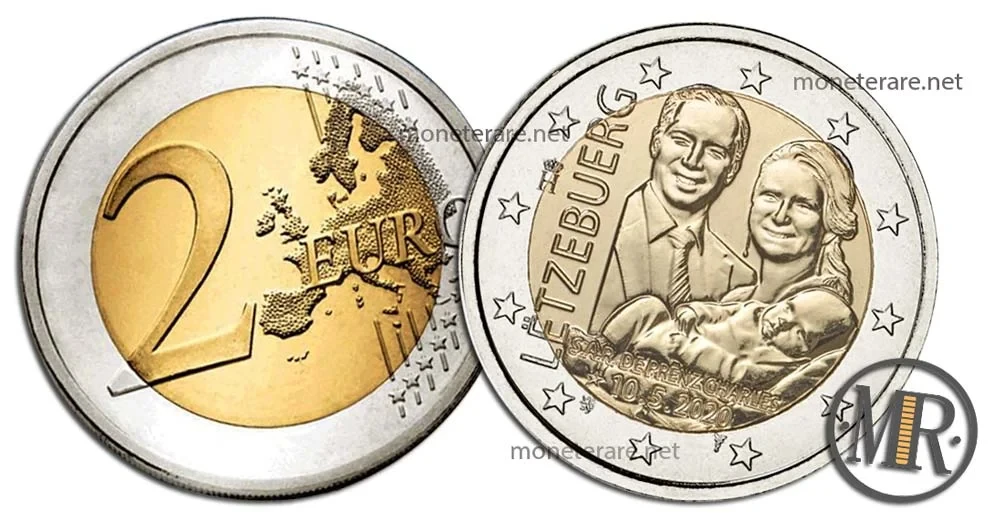 2 Euro Commemorative Luxembourg 2020 Hereditary Prince Charles (Luxembourg - Letzebuerg)