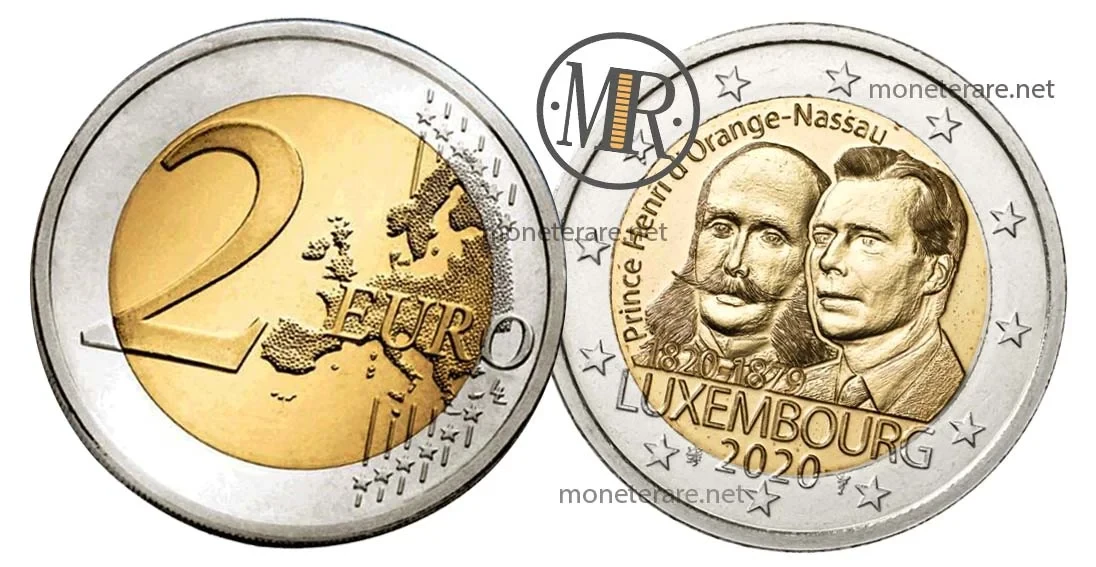2 Euro Commemorative Luxembourg 2020 200 Years Prince Henri