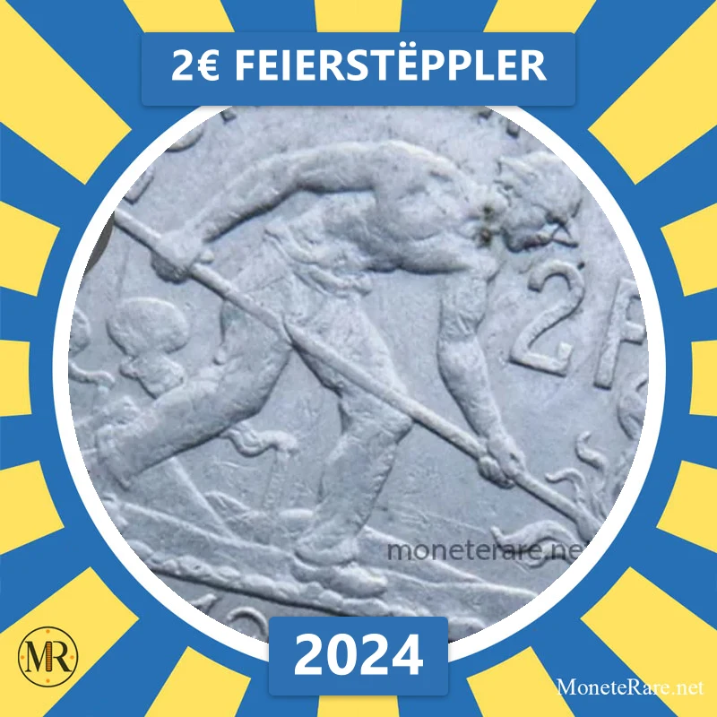 Luxembourg 2€ Feierstëppler 2024 (coin photo)