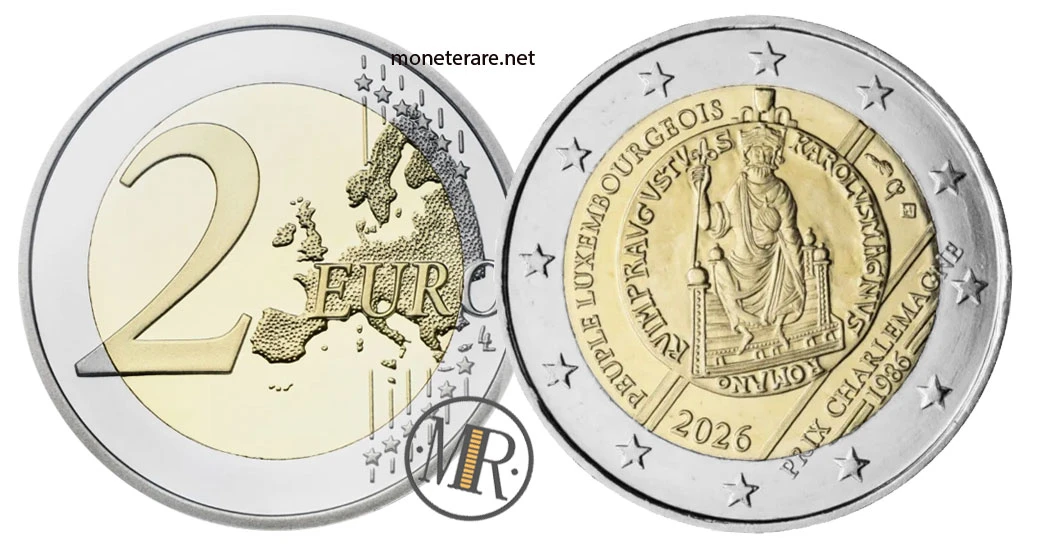 2 Euro Commemorative Estonia 2026 – Charlemagne Prize to the Luxembourg people