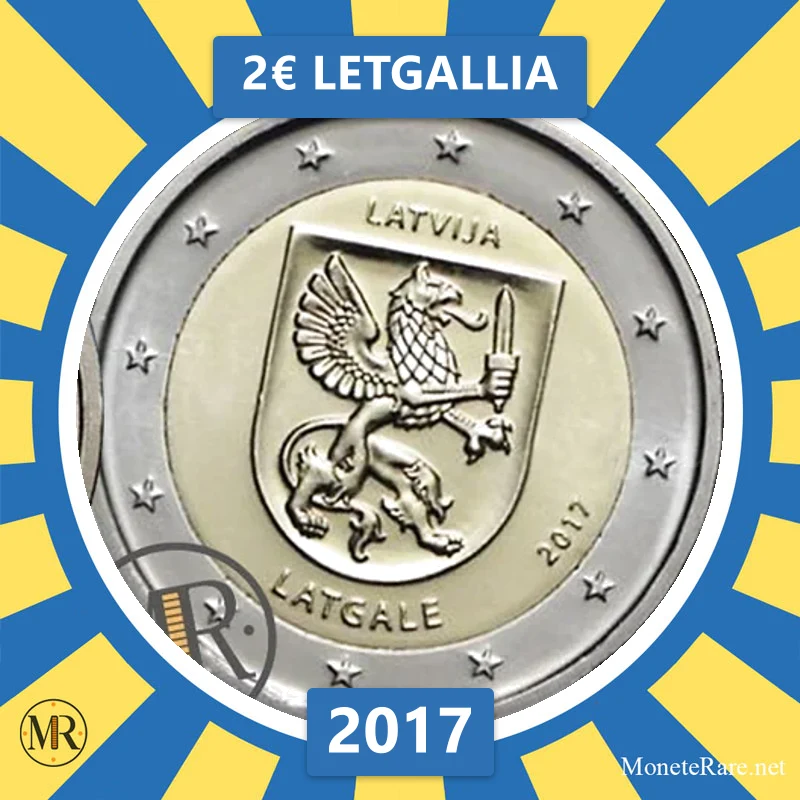 Latvia 2€ Letgallia 2017 (coin photo)