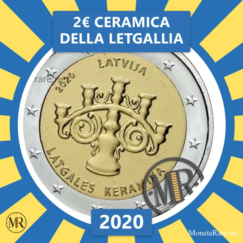 Latvia 2€ Latgalia Ceramics 2020 (coin photo)