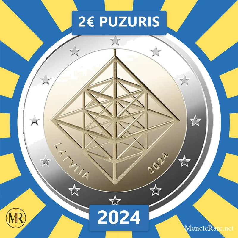 Latvia 2€ Puzuris 2024 (coin photo)