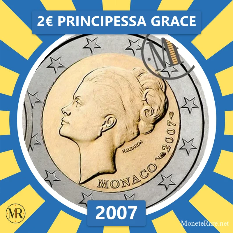Estonia 2€ Principessa Grace 2007 (coin photo)