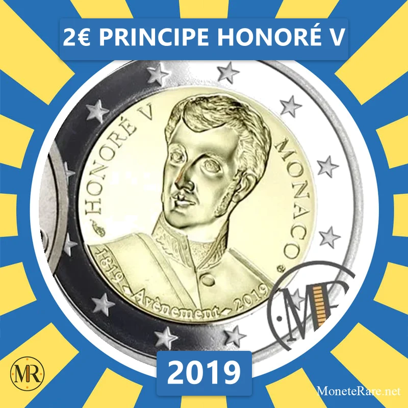 Estonia 2€ Principe Honoré V 2019 (coin photo)