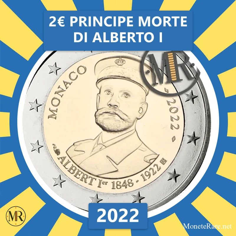 Estonia 2€ Prince Death of Albert I 2022 (coin photo)