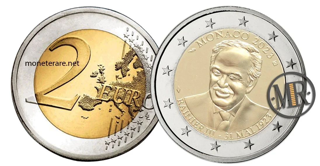 2 Euro Commemorative Monaco 2023 Prince Rainier III
